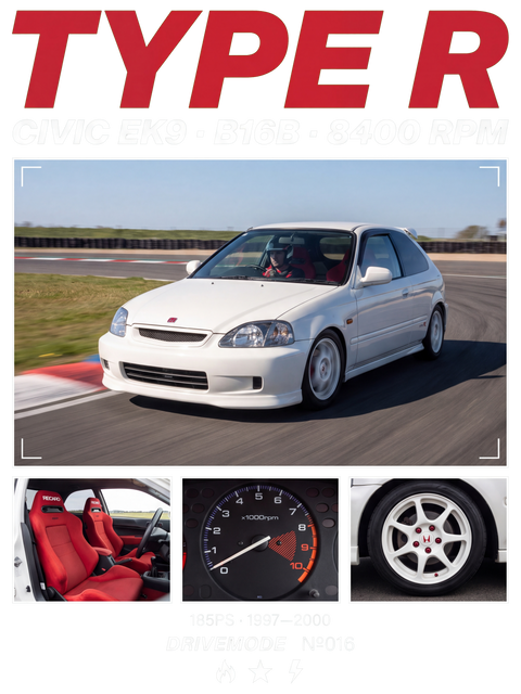 T-shirt Oversize Honda Civic Type R EK9